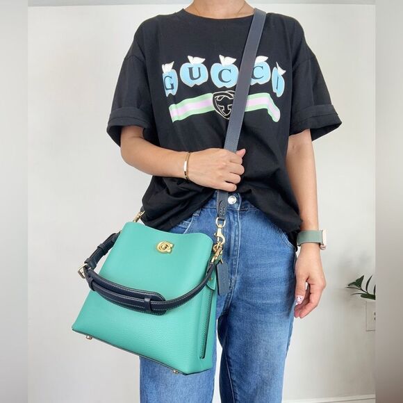 NWT Coach Willow Bucket Bag In Colorblock‎ - Picture 14 of 14